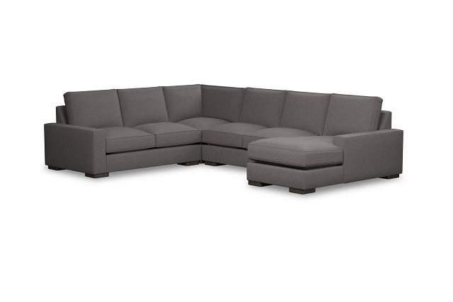 Edgewater Peyton Gray Medium Right Chaise Sectional