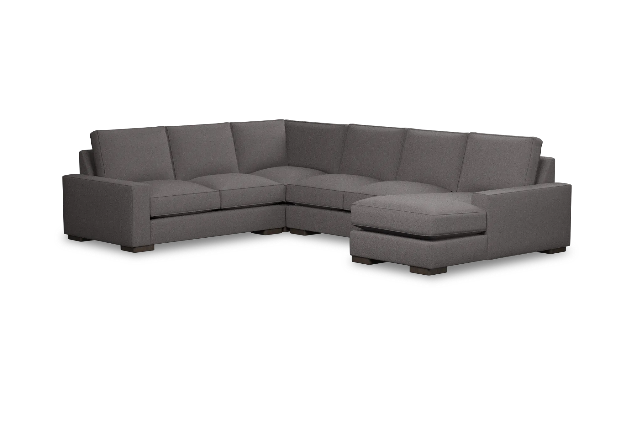 Edgewater Peyton Gray Medium Right Chaise Sectional