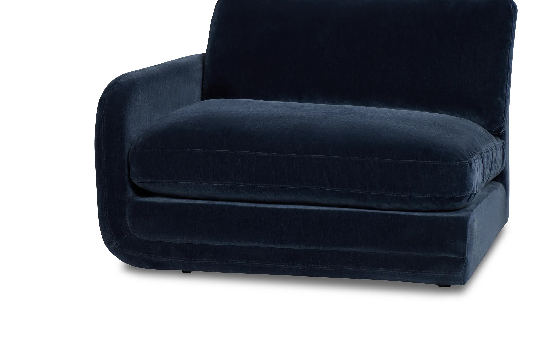 Jules Dark Blue Velvet Left Chair