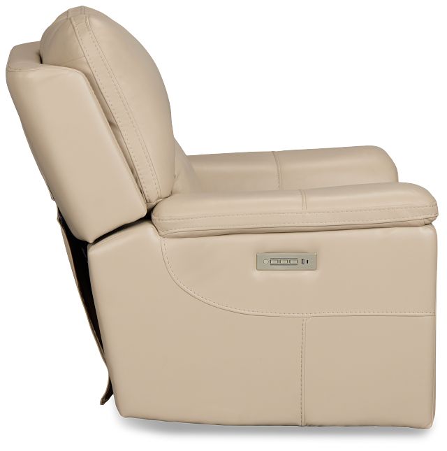 Fallon Beige Lthr/vinyl Power Recliner