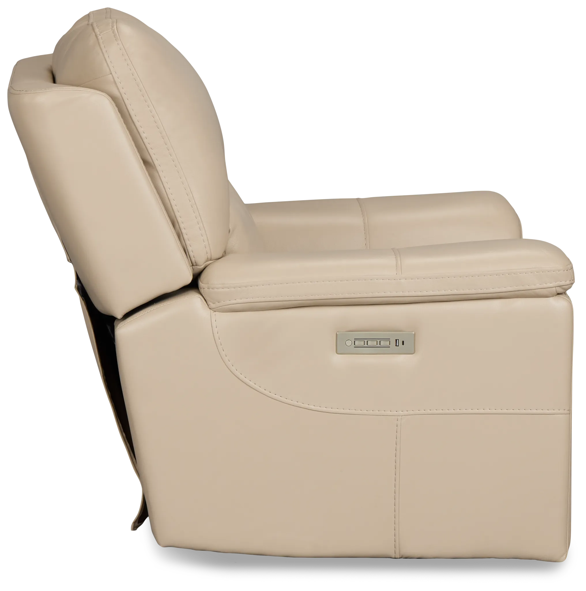 Fallon Beige Lthr/vinyl Power Recliner