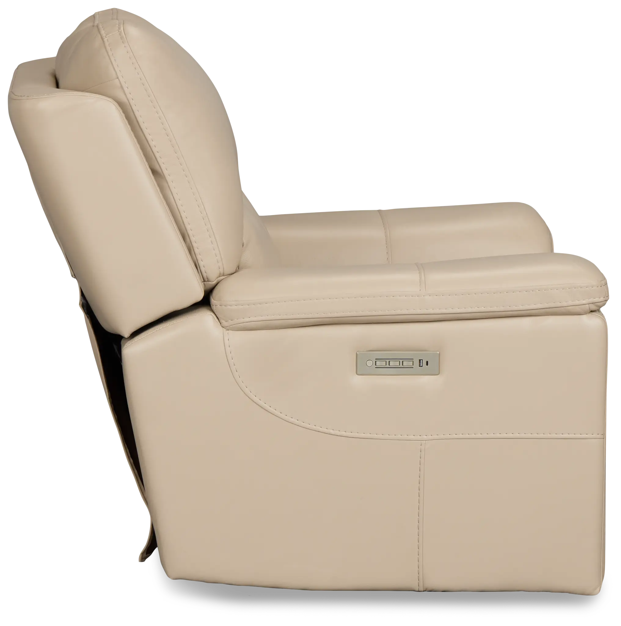 Fallon Beige Lthr/vinyl Power Recliner Fallon Beige Lthr/vinyl Power Recliner