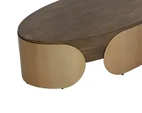 Amalie Dark Tone Oval Coffee Table