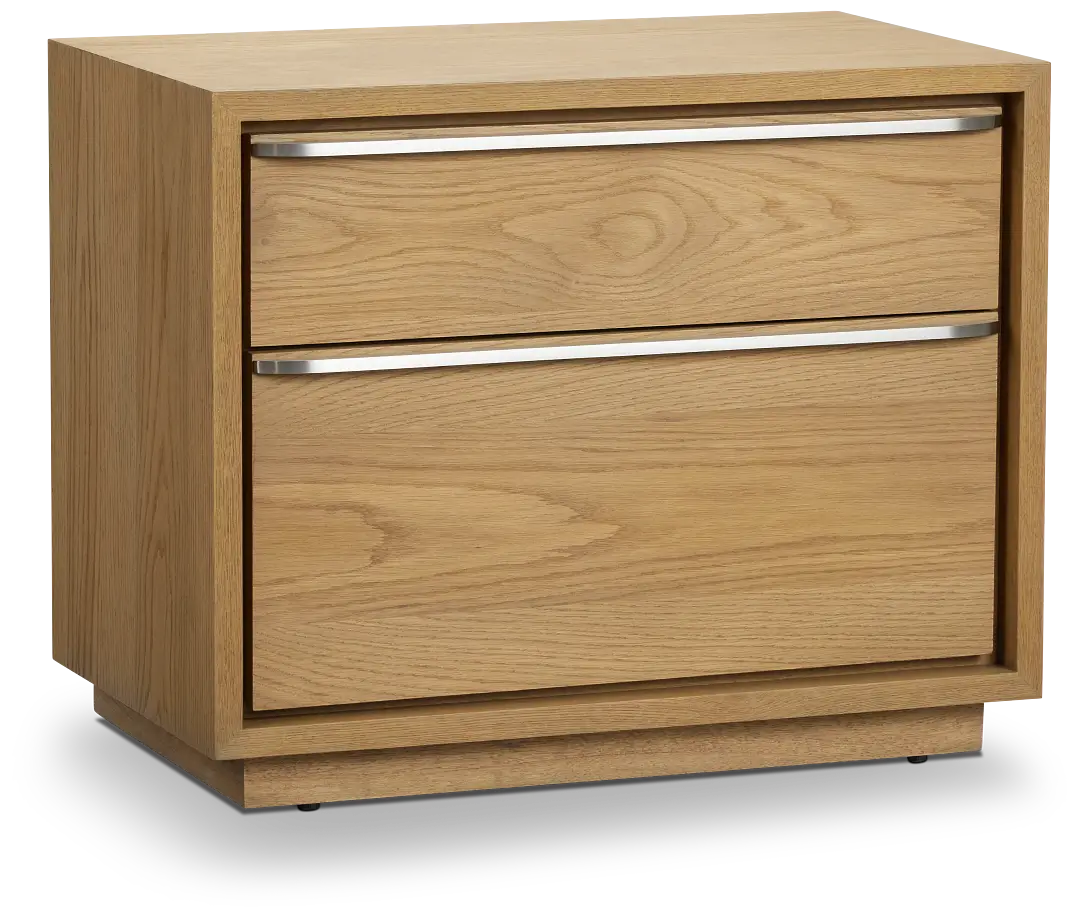 Haven Light Tone 2-drawer Nightstand Haven Light Tone 2-drawer Nightstand