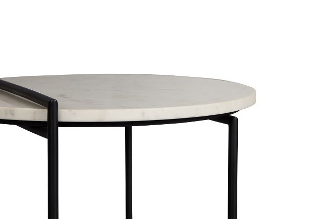 Echo White Accent Table