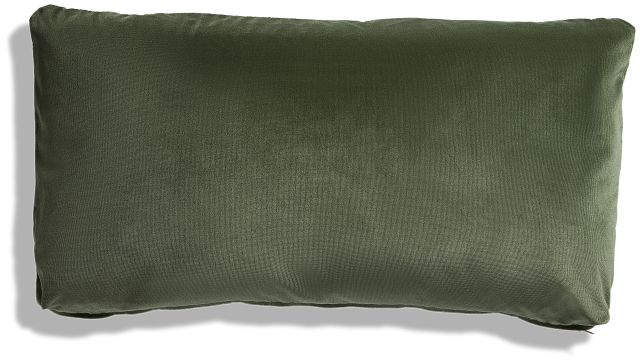 Lauran Dark Green Lumbar Accent Pillow