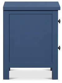 Charleston Dark Blue 2-drawer Nightstand