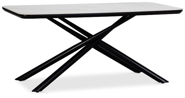 Palos White Rectangular Table