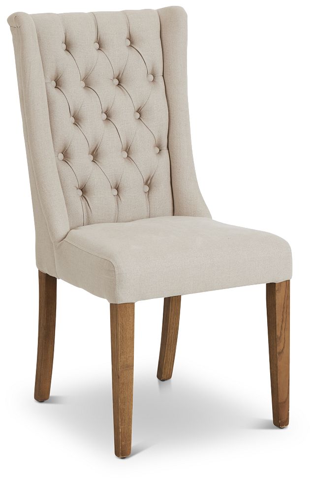 Camilla Beige Upholstered Side Chair (1)