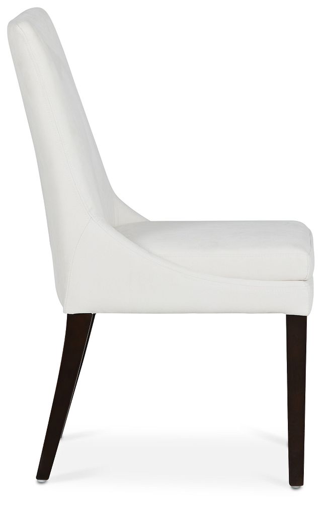 Tito White Upholstered Side Chair (3)
