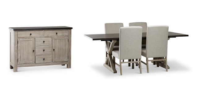 Jefferson Two-tone Rect Dining Room