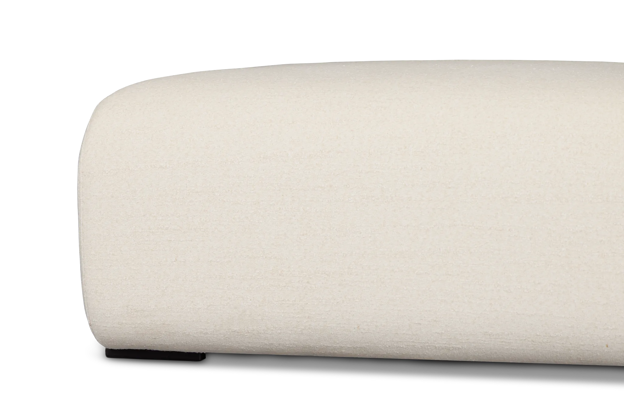 Celeste Light Beige Fabric Ottoman