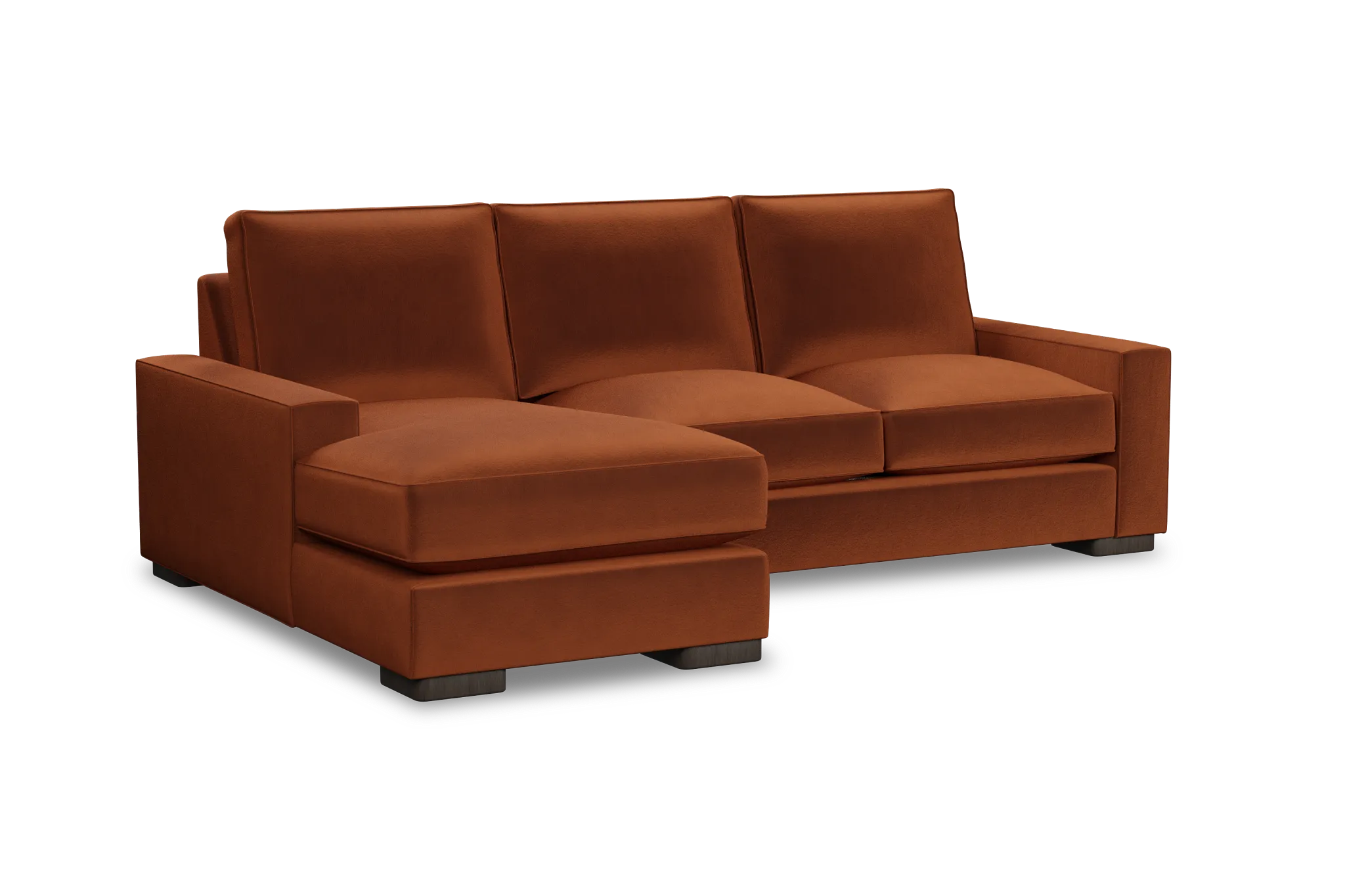 Edgewater Joya Orange Left Chaise Sectional
