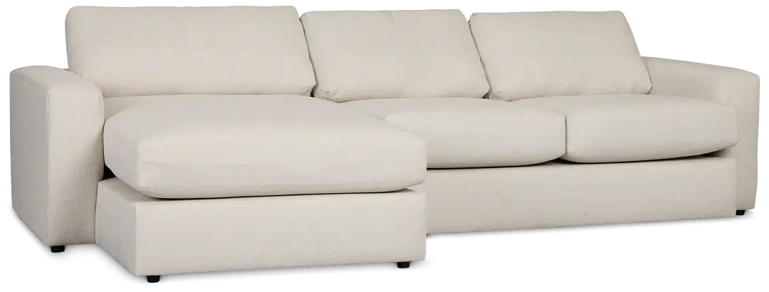 Brantley Light Beige Fabric Left Chaise Sectional Brantley Light Beige Fabric Left Chaise Sectional