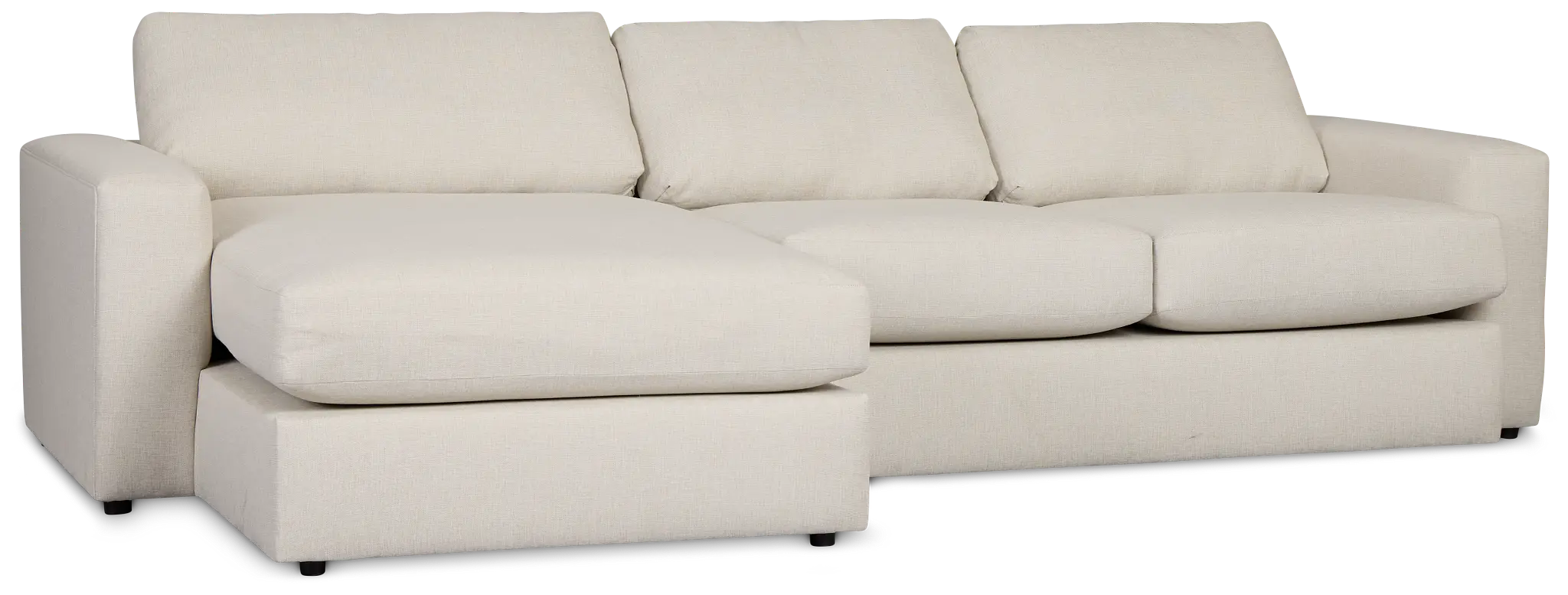 Brantley Light Beige Fabric Left Chaise Sectional Brantley Light Beige Fabric Left Chaise Sectional