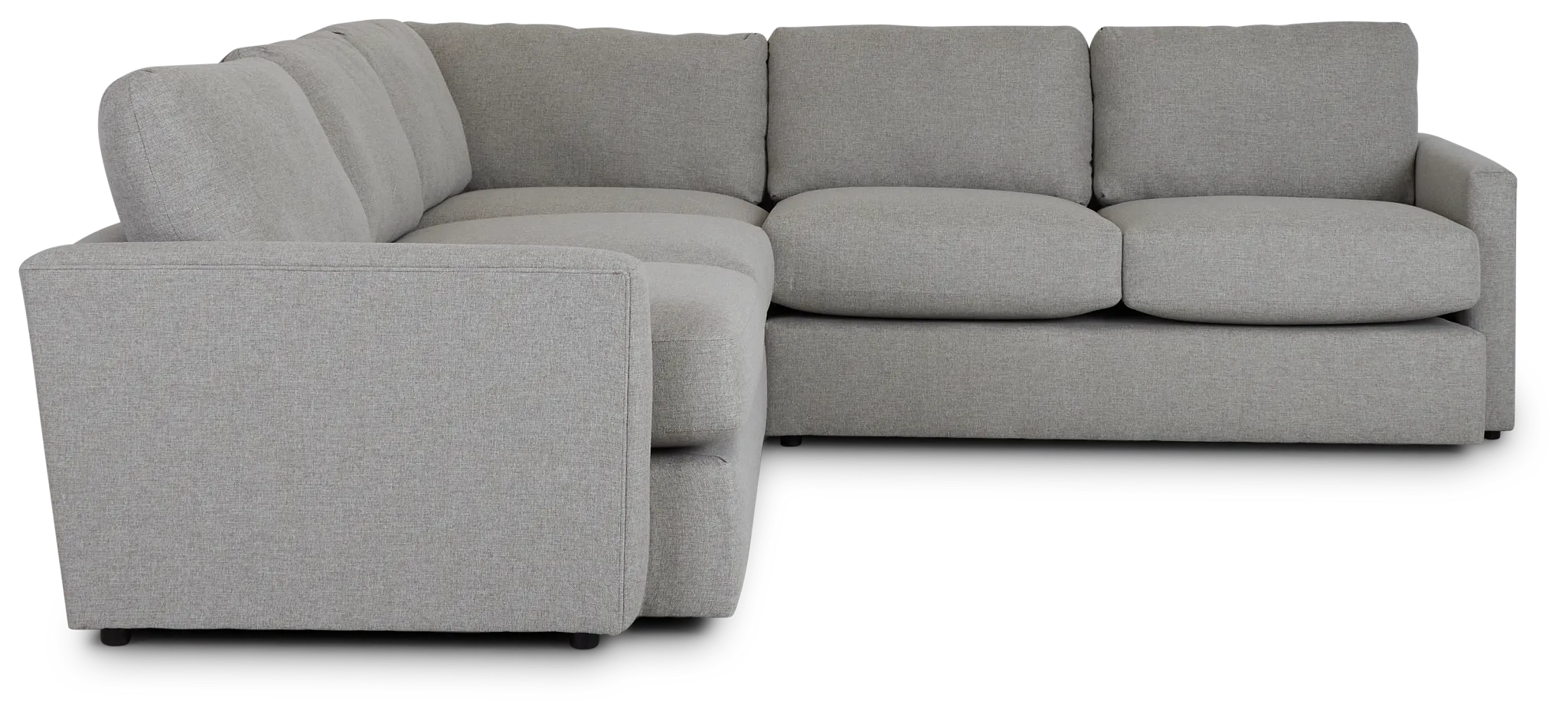 Noah Khaki Fabric Small Two-arm Sectional