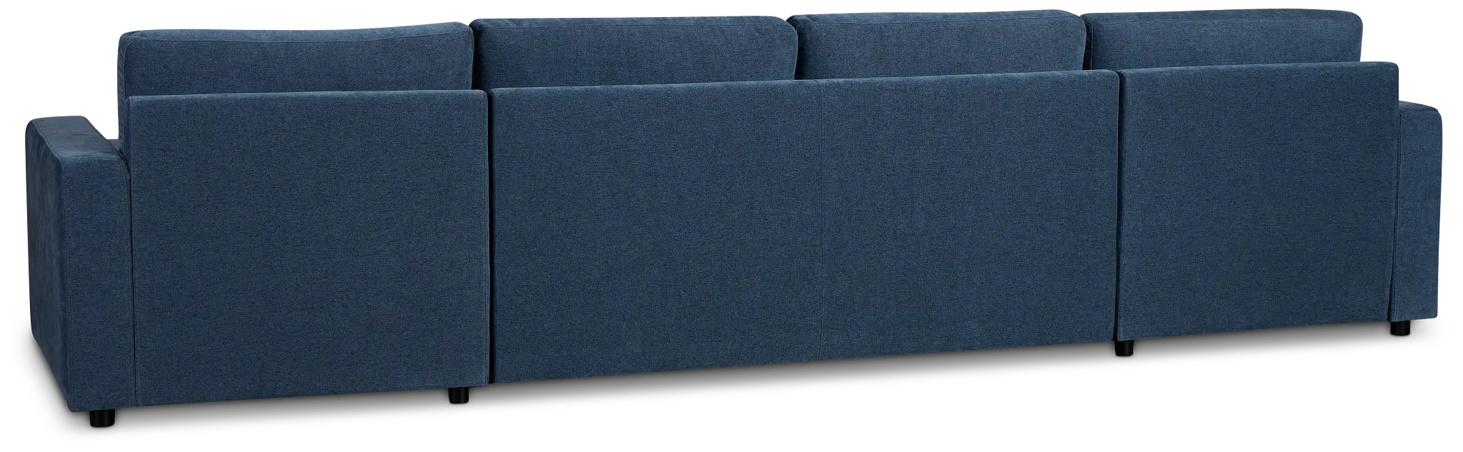 Addie Blue Fabric Double Chaise Sleeper Storage Sectional Addie Blue Fabric Double Chaise Sleeper Storage Sectional
