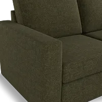 Citymod Green Fabric 2-piece Modular Sofa