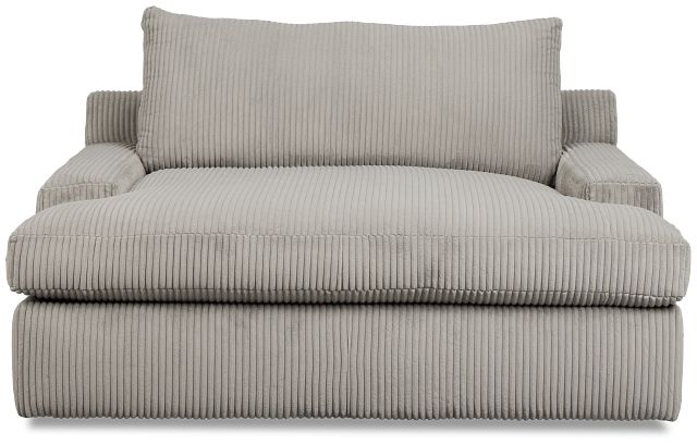 Charlie Gray Fabric Chaise