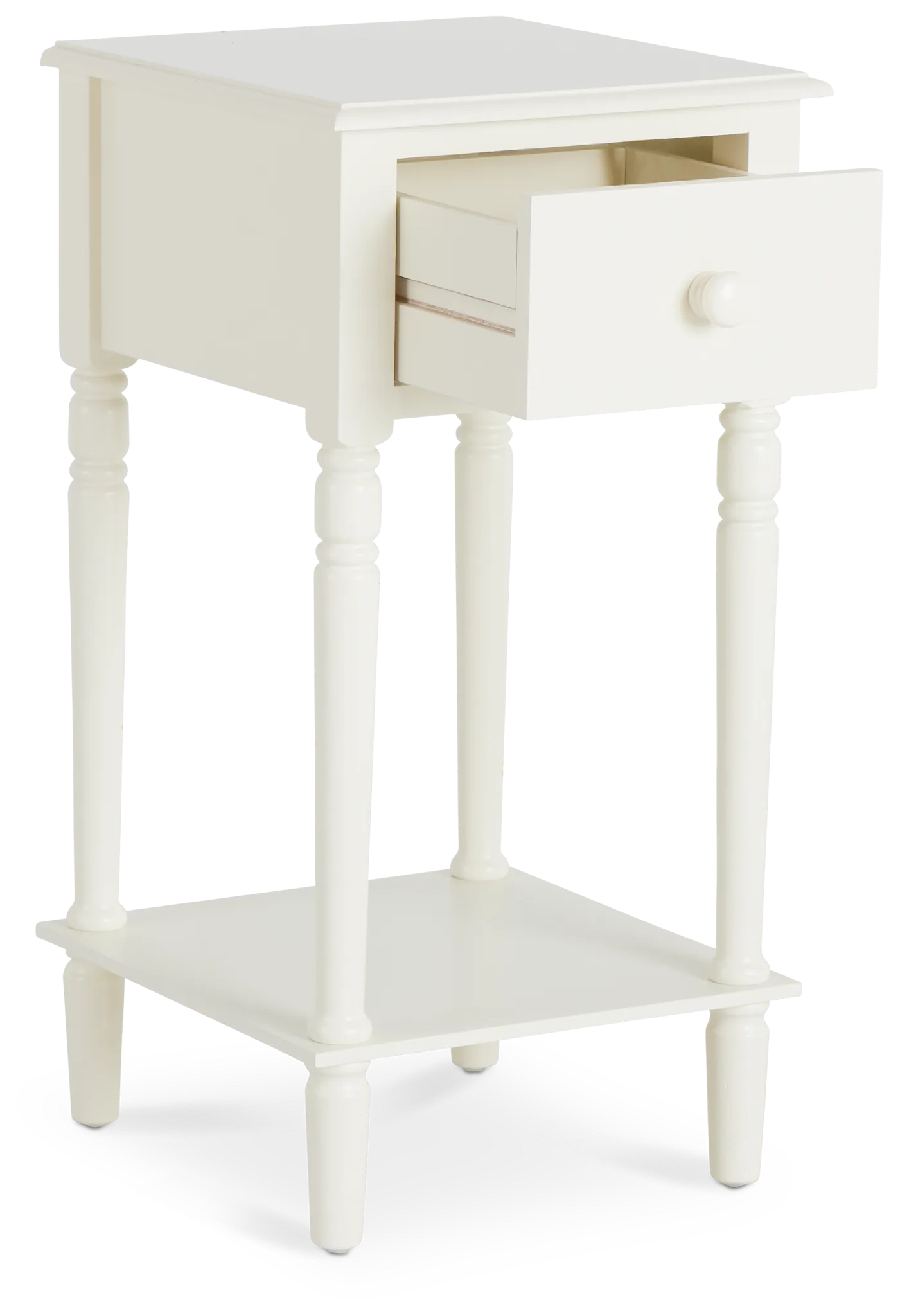 Moana White Power Nightstand