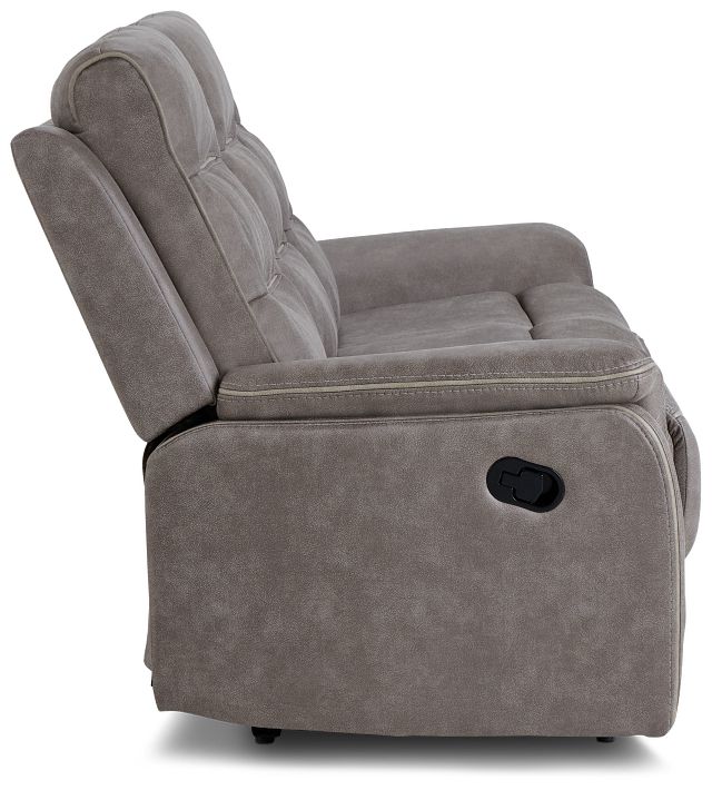 Grayson Gray Micro Reclining Sofa
