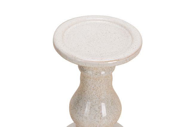 Eme White Small Candle Holder