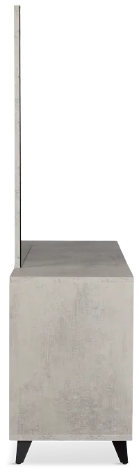 Pomona Gray Dresser & Mirror