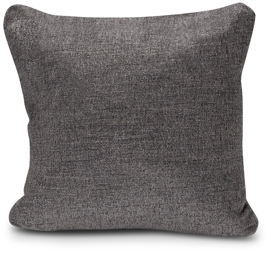 Andie Dark Gray 20" Accent Pillow Cover