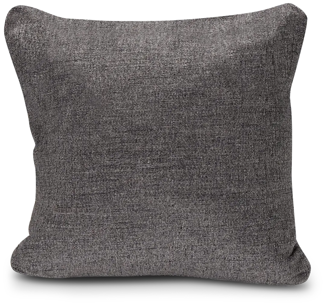 Andie Dark Gray 20" Accent Pillow Cover Andie Dark Gray 20" Accent Pillow Cover