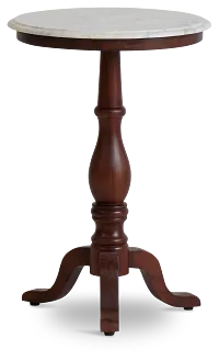 Jude White Accent Table