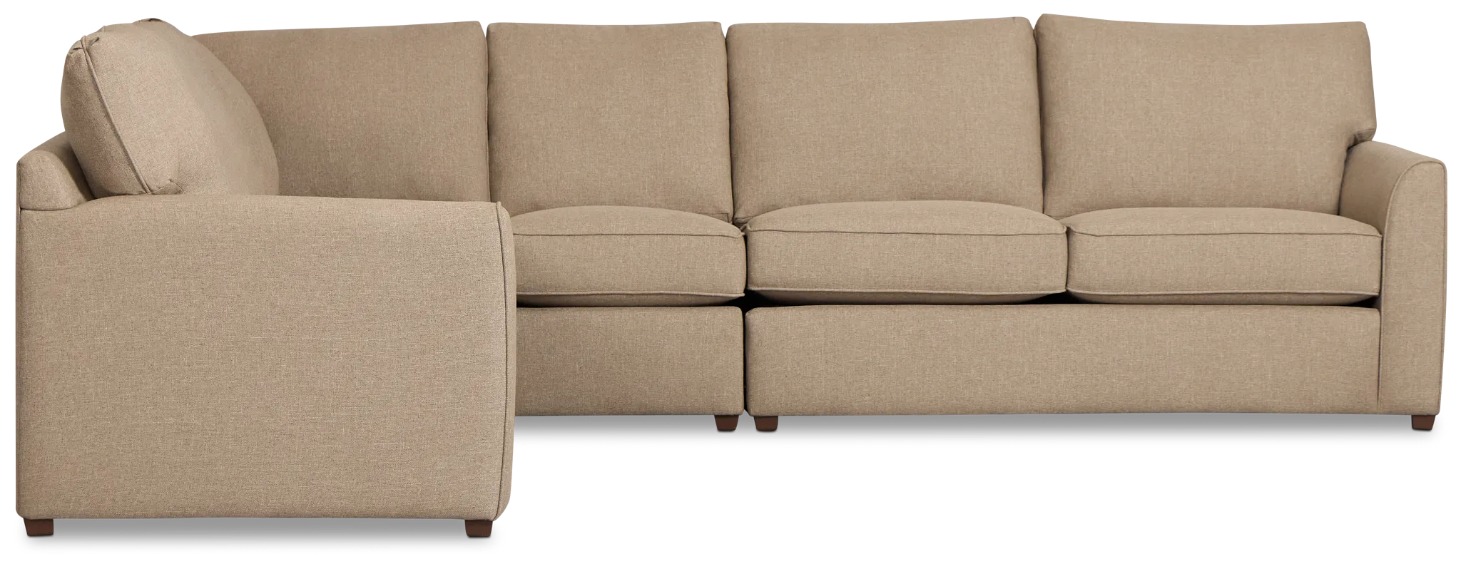 Tate Brown Fabric Medium Two-arm Sectional