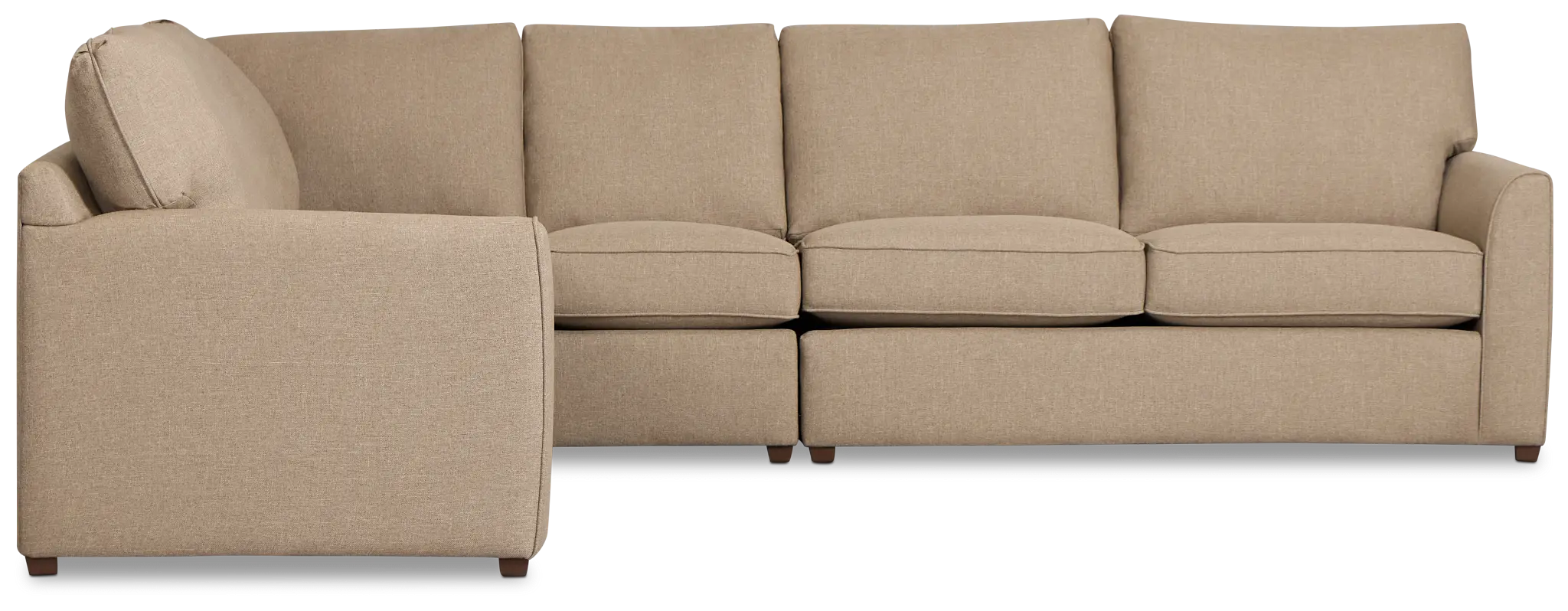 Tate Brown Fabric Medium Two-arm Sectional Tate Brown Fabric Medium Two-arm Sectional