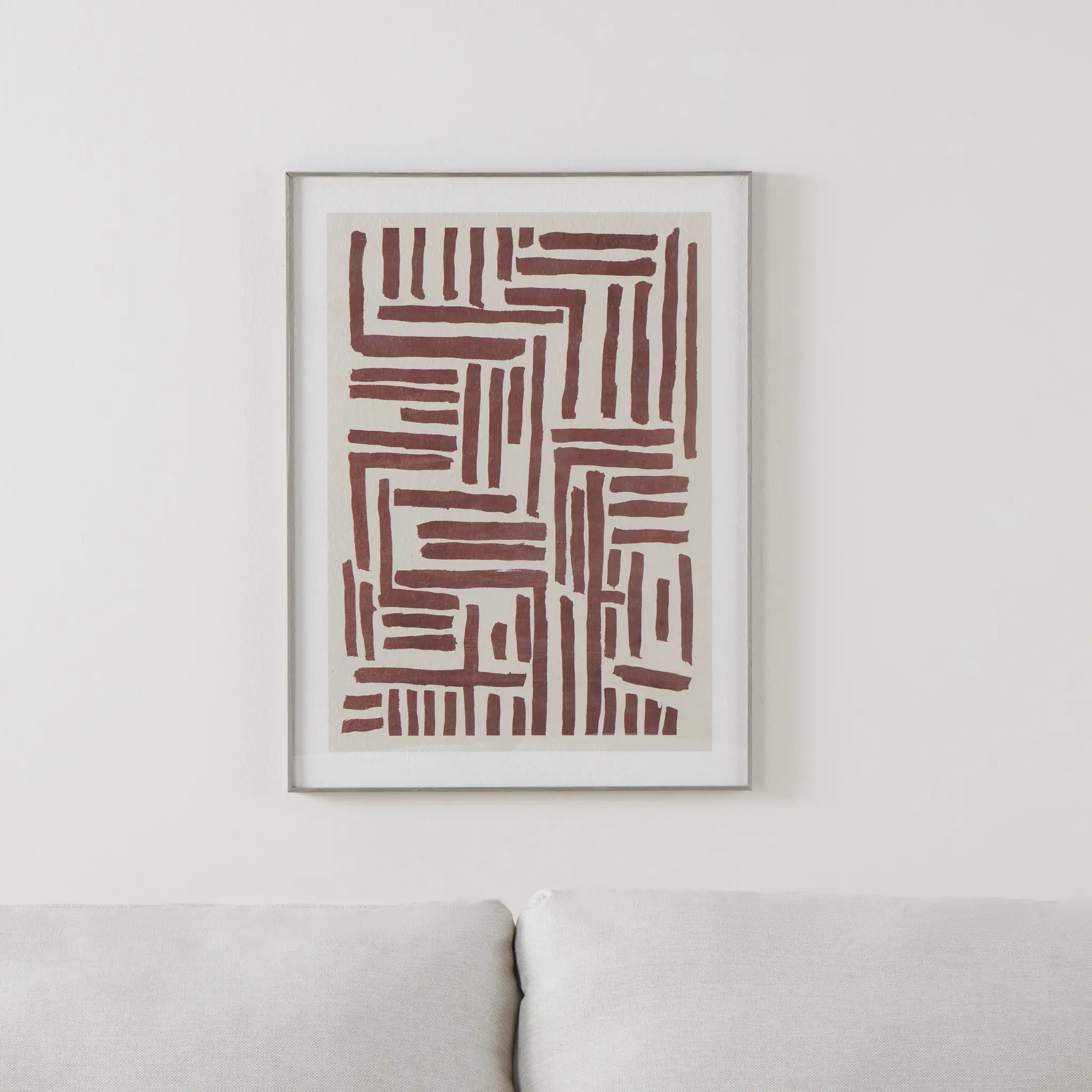 Lines Brown Wall Art Lines Brown Wall Art