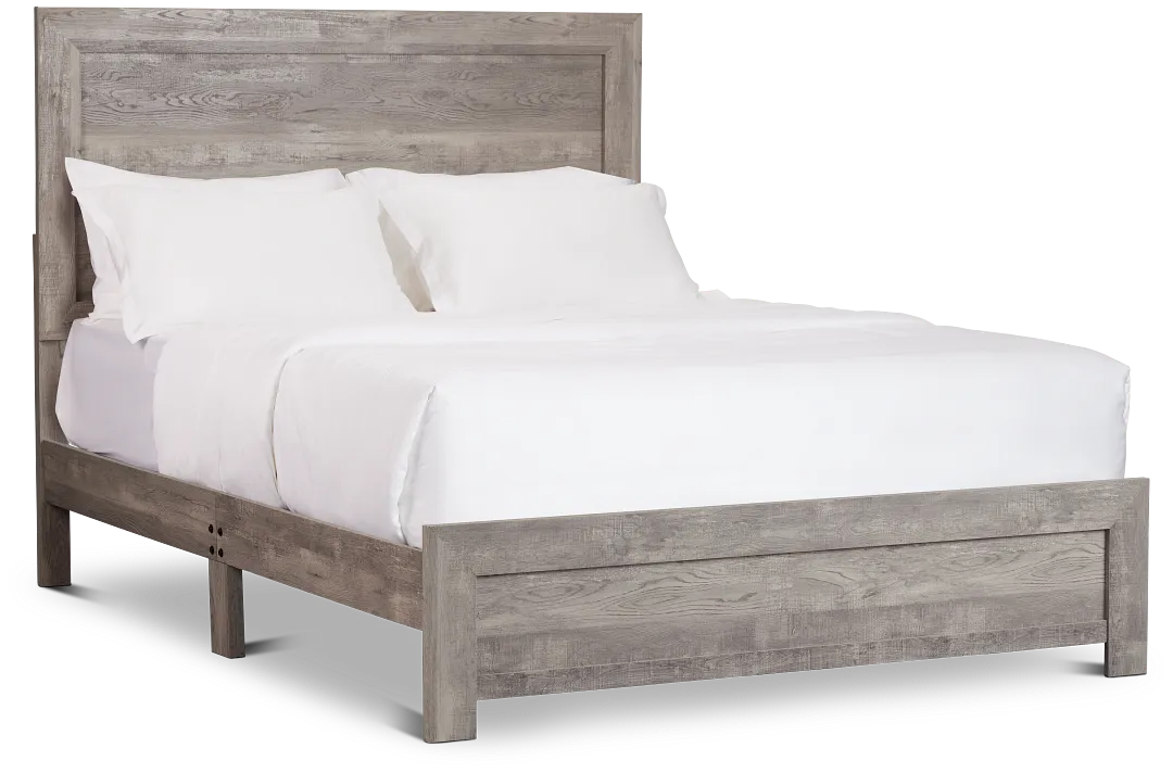 Ollie Gray Panel Bed