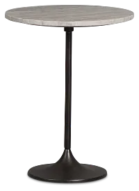 Diren Ivory Marble Accent Table