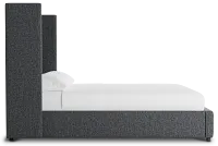 Captiva Delray Dark Gray 60" Upholstered Shelter Bed