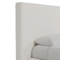 Grayton Gellar Beige 54" Upholstered Platform Bed
