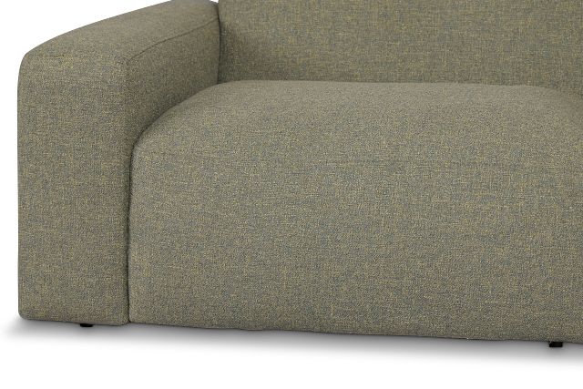 Baylor Green Fabric 3-piece Modular Sofa