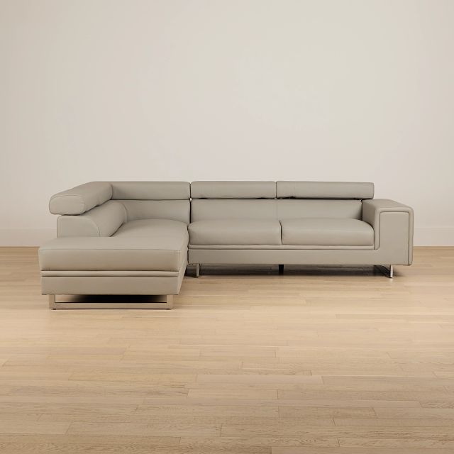 Drew Gray Micro Left Chaise Sectional