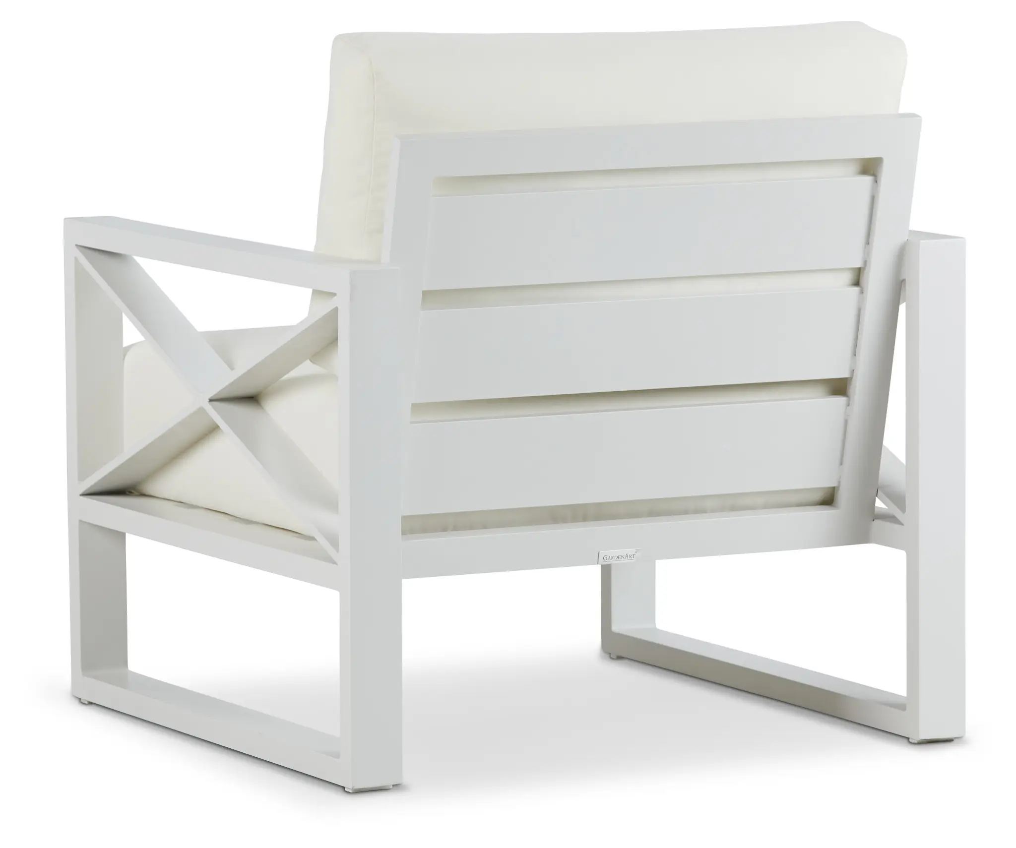 Linear White Aluminum Chair Linear White Aluminum Chair