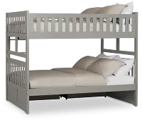 Charleston Gray Storage Bunk Bed
