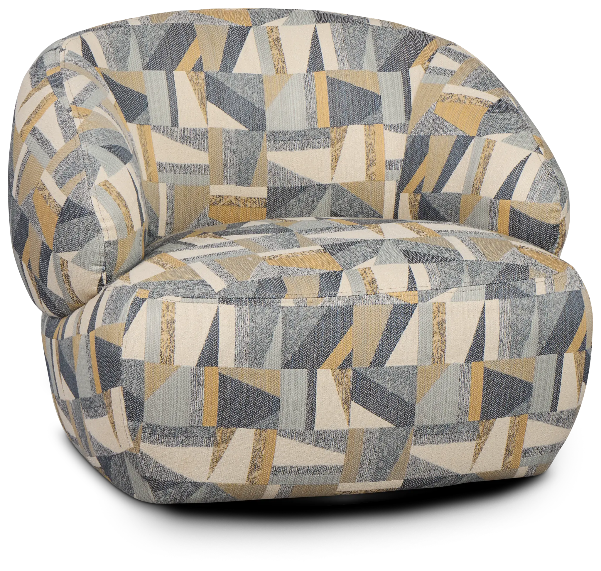 Cory Multicolored Fabric Swivel Accent Chair Cory Multicolored Fabric Swivel Accent Chair