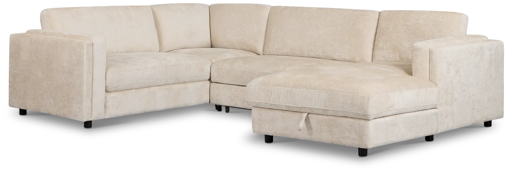 Farren Beige Fabric Medium Right Chaise Sleeper Sectional Farren Beige Fabric Medium Right Chaise Sleeper Sectional