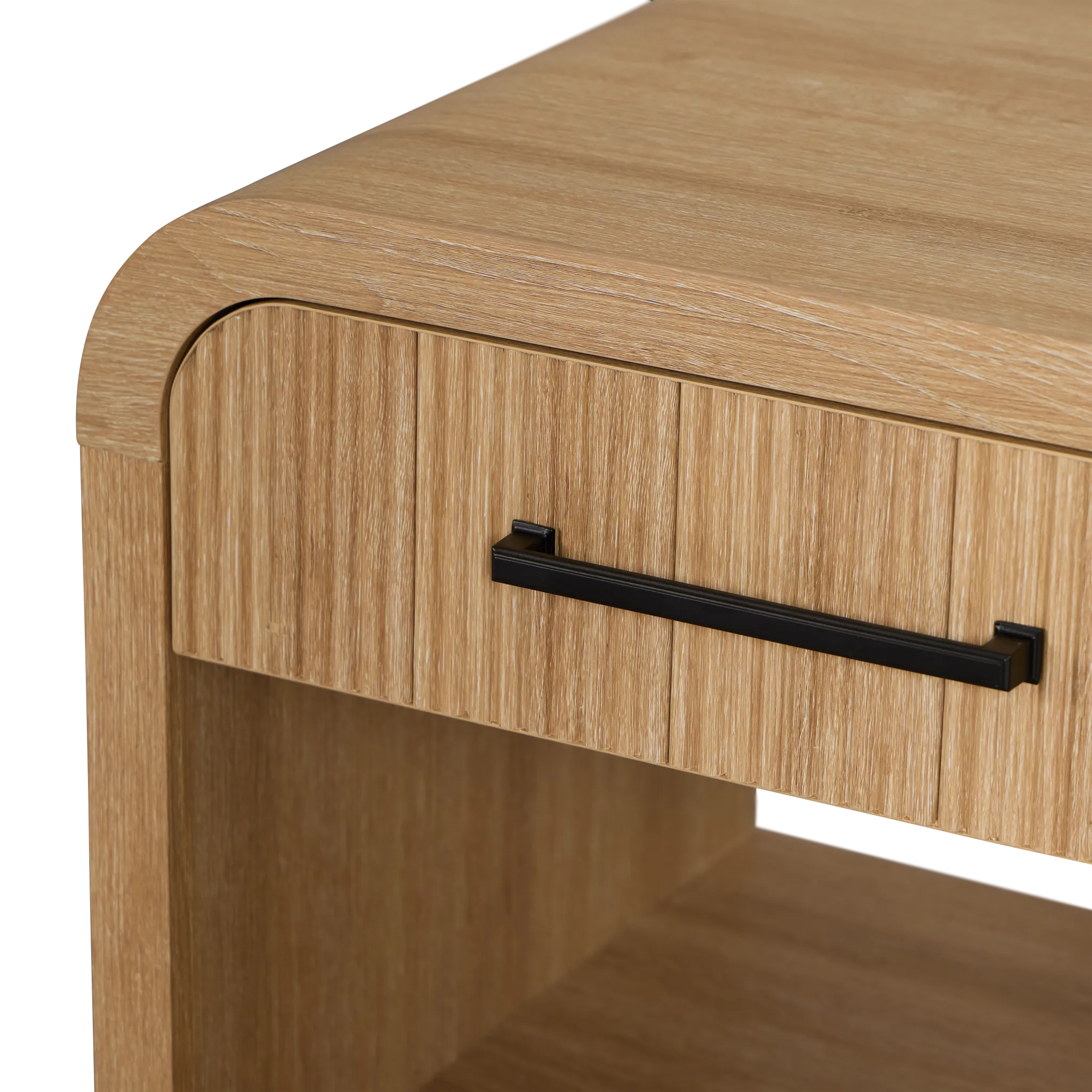 Lyndie Light Tone Drawer Square End Table