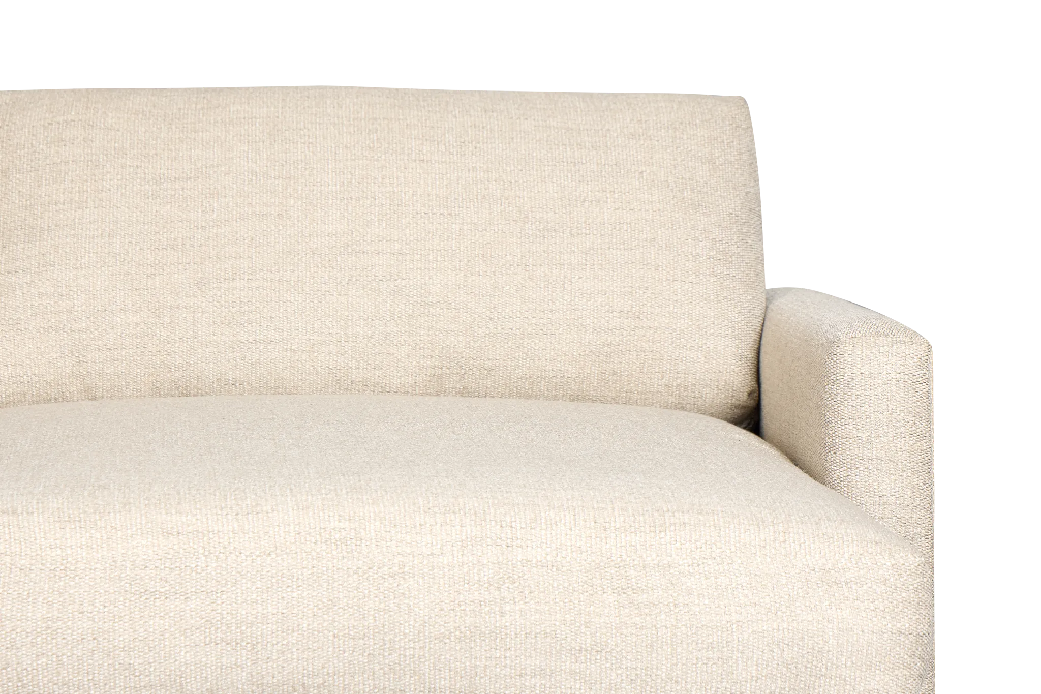 Maxwell Light Gray Fabric Small Right Chaise Sectional