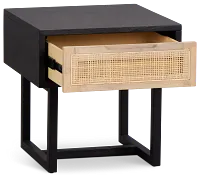 Four Hands Malibu Black End Table