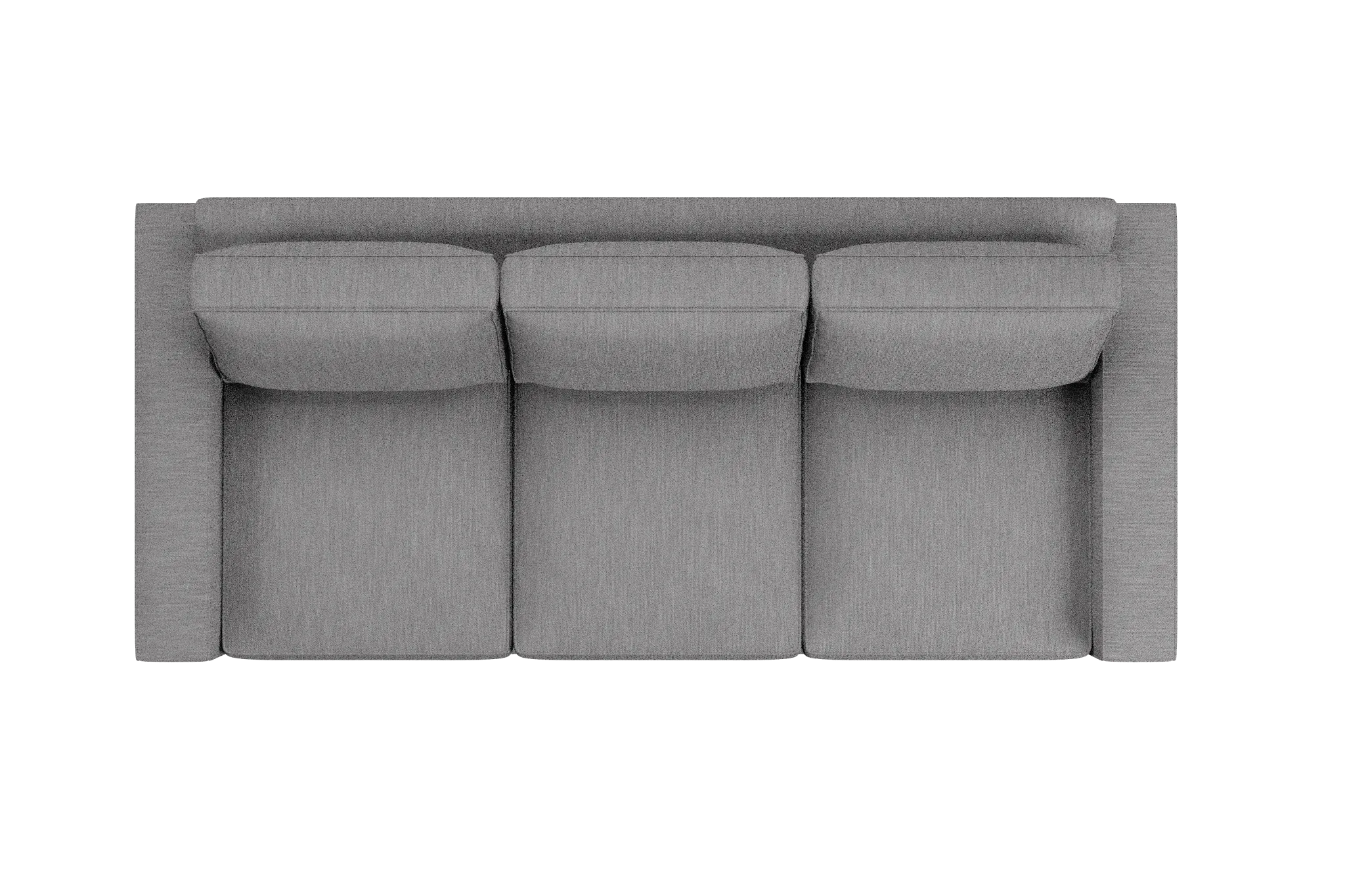 Edgewater Revenue Gray 96" Sofa W/ 3 Cushions
