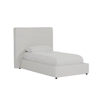 Grayton Maguire Ivory 54" Upholstered Platform Bed