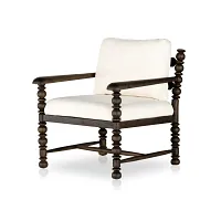 Four Hands Danis Ivory Fabric Accent Chair