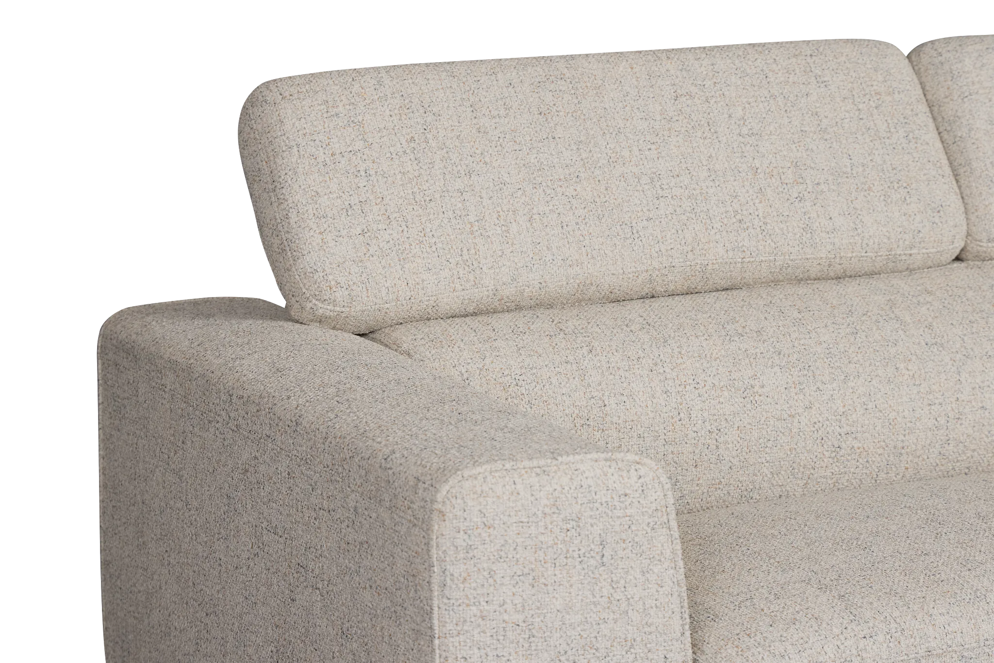 Alina Beige Fabric Right Chaise Sectional